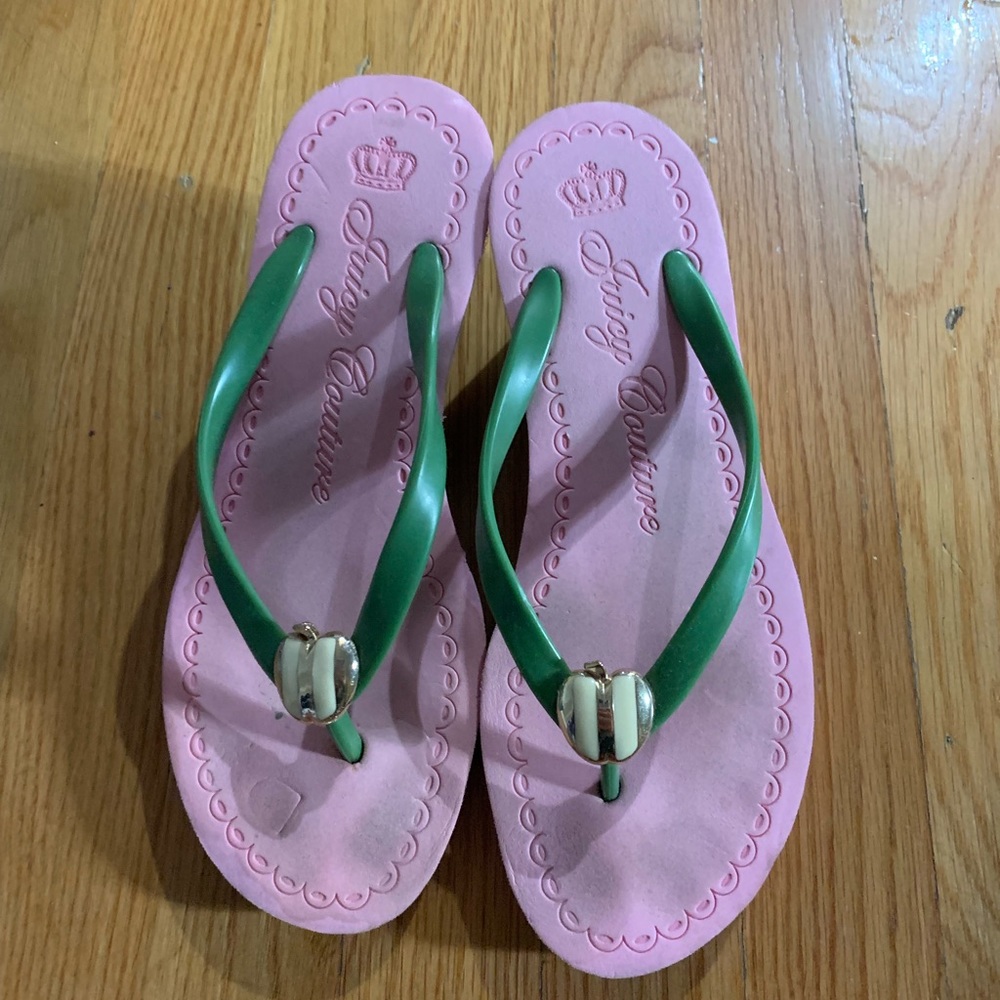 Juicy Couture Wedge Flip Flops